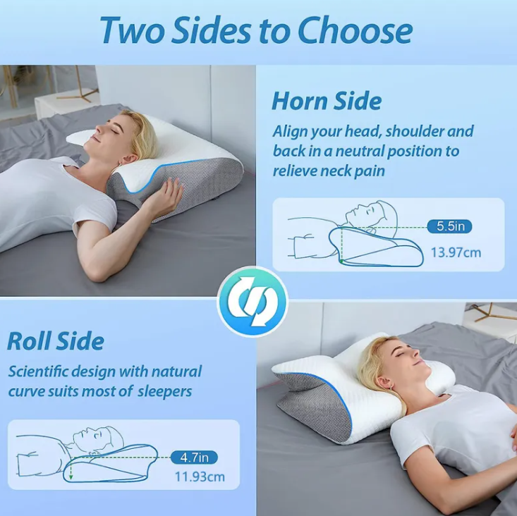 Cervical Memory Foam Pillow — Neck Alignment & Sleep Support