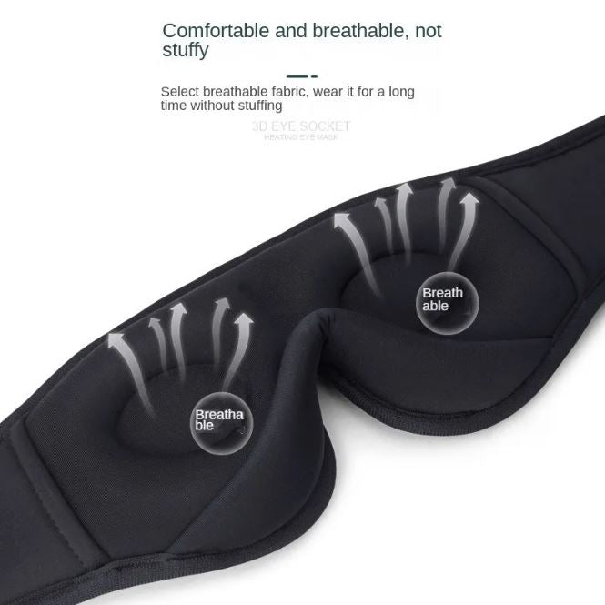 3D Bluetooth Sleep Eye Mask — Total Blackout + HD Audio