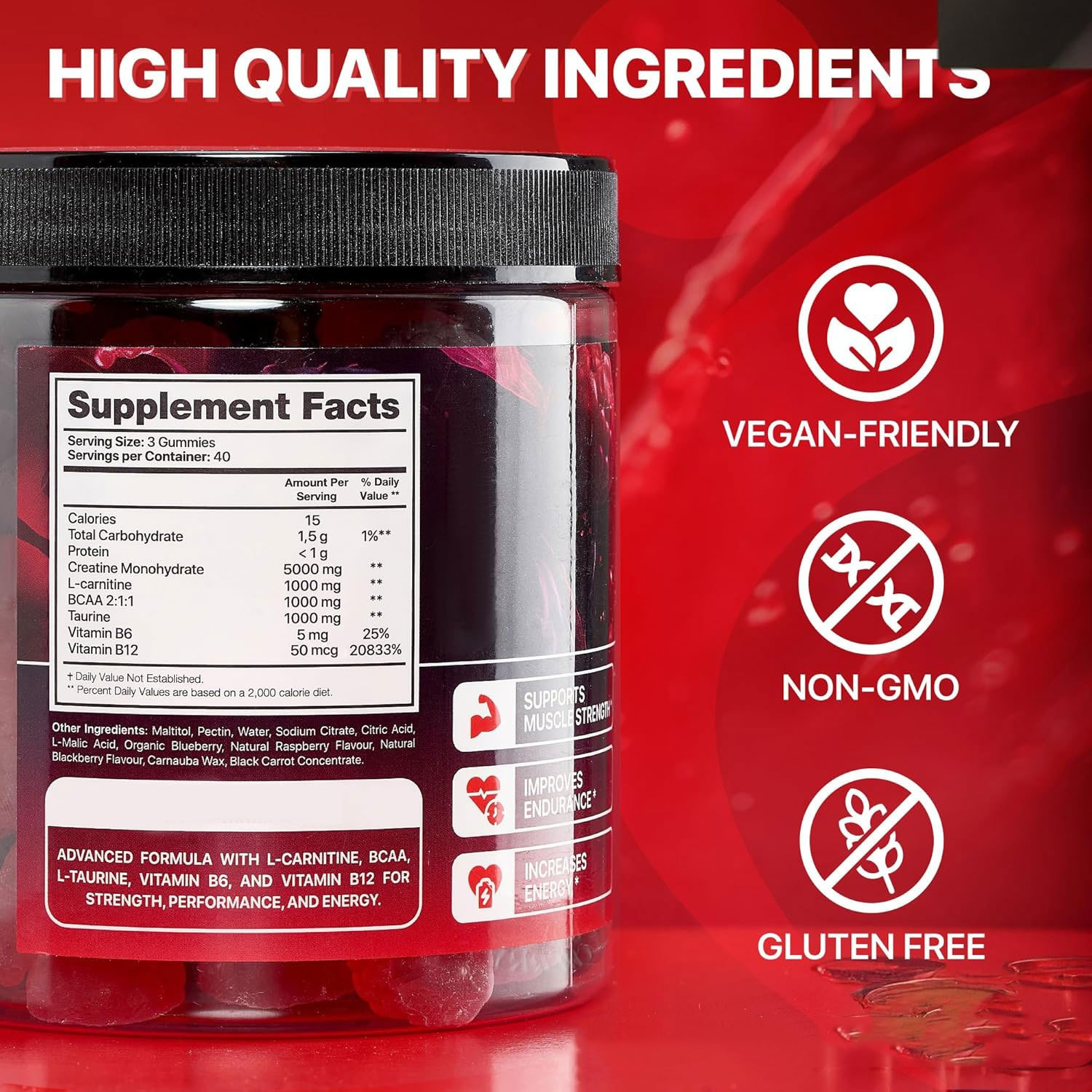 Muscle Boost Gummies — Creatine + Recovery Stack