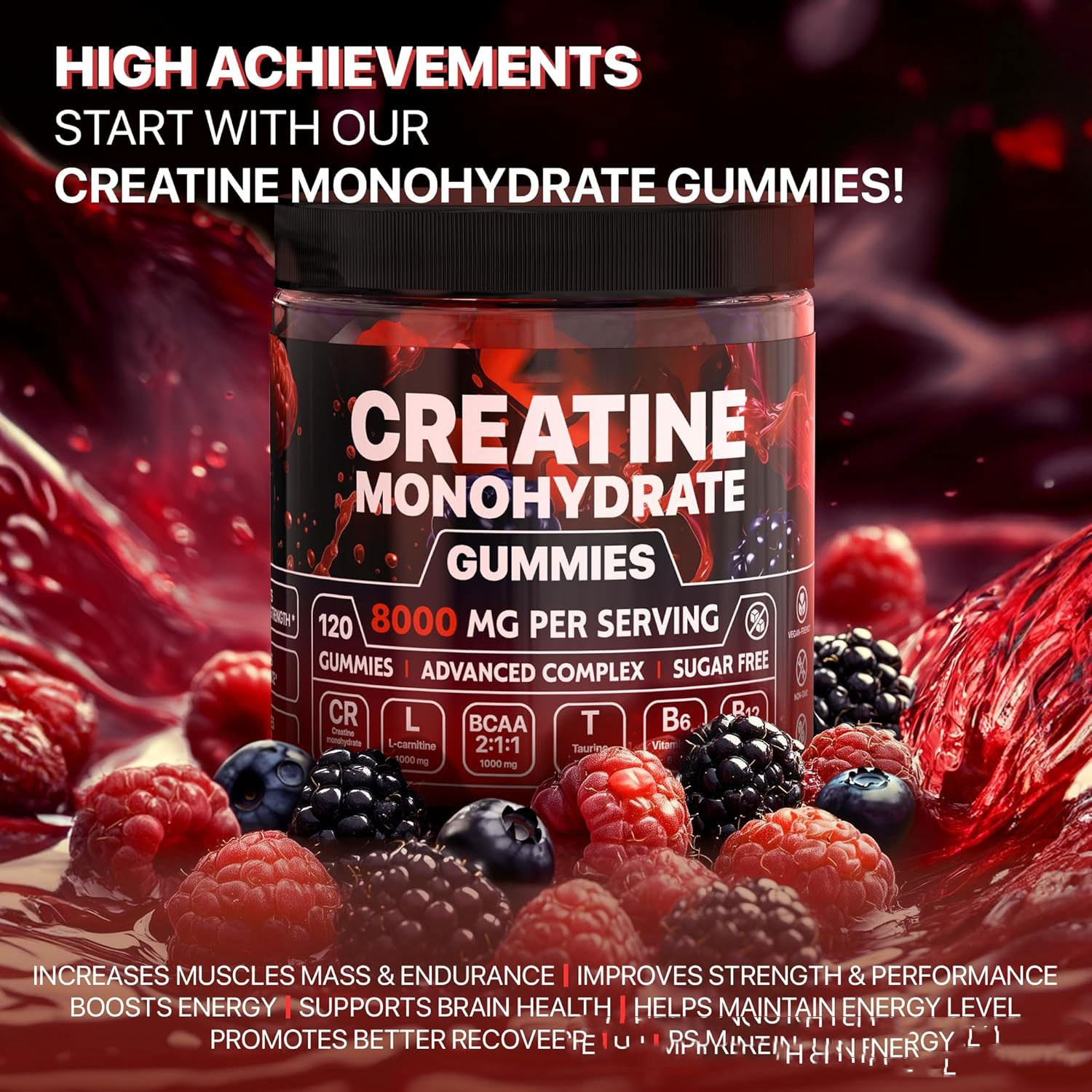 Muscle Boost Gummies — Creatine + Recovery Stack
